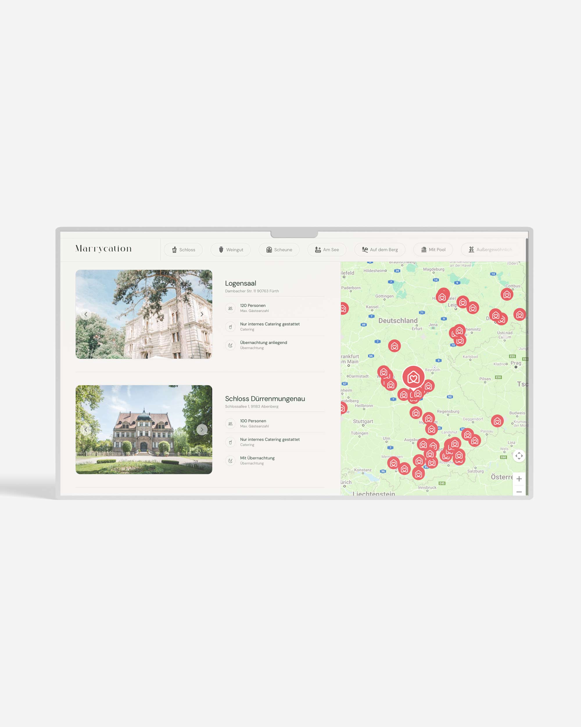 Webdesign Agentur Website erstellen für Marrycation