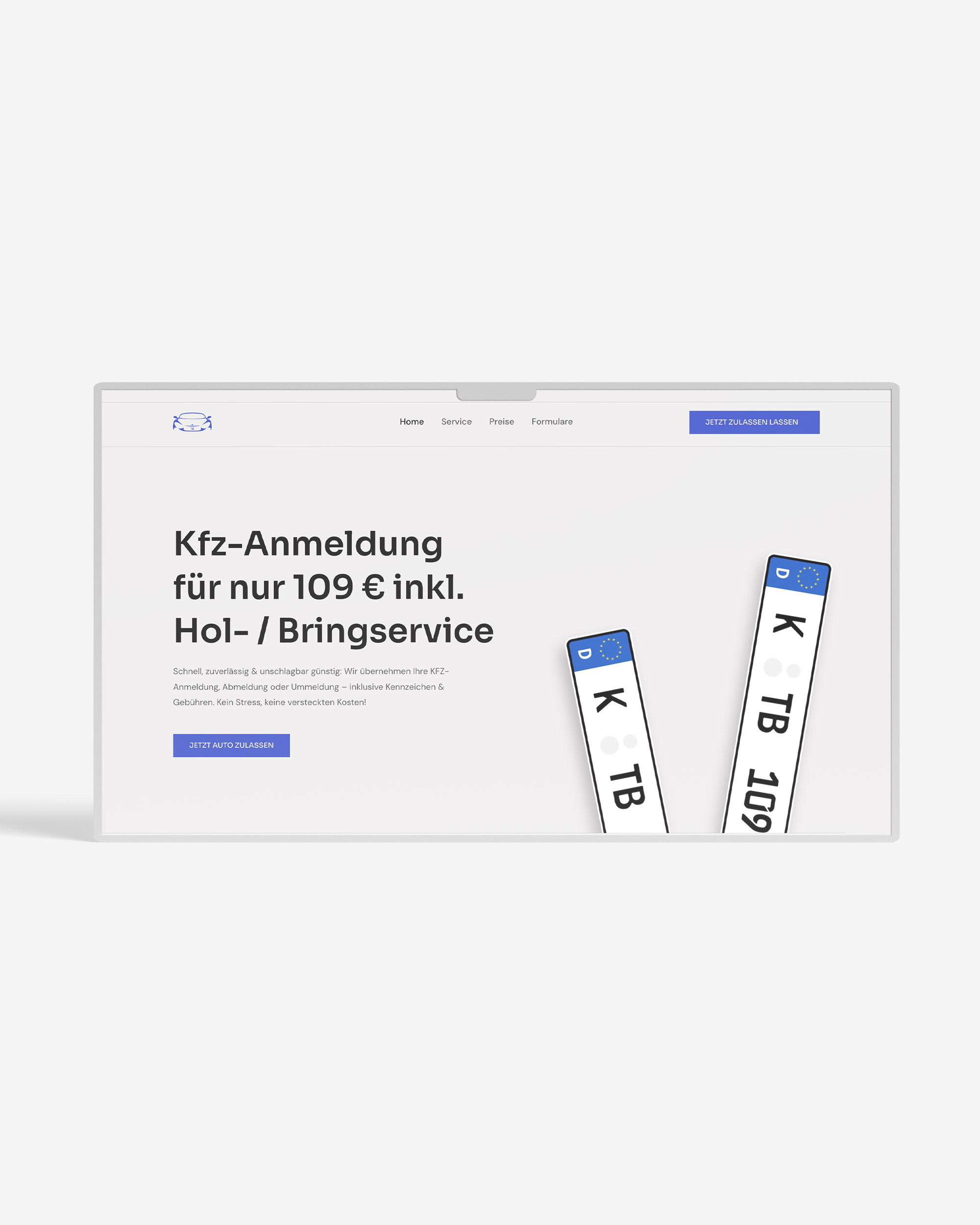 Webdesign Referenz TB-Zulassungsdienst Webdesign-Agentur Hamburg